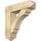 Ekena Millwork Olympic Arts and Crafts Rough Sawn Bracket w/ Offset Brace, Douglas Fir, 8"W x 30"D x 30"H BKT0806X30X30OLY03RDF - alternate 1
